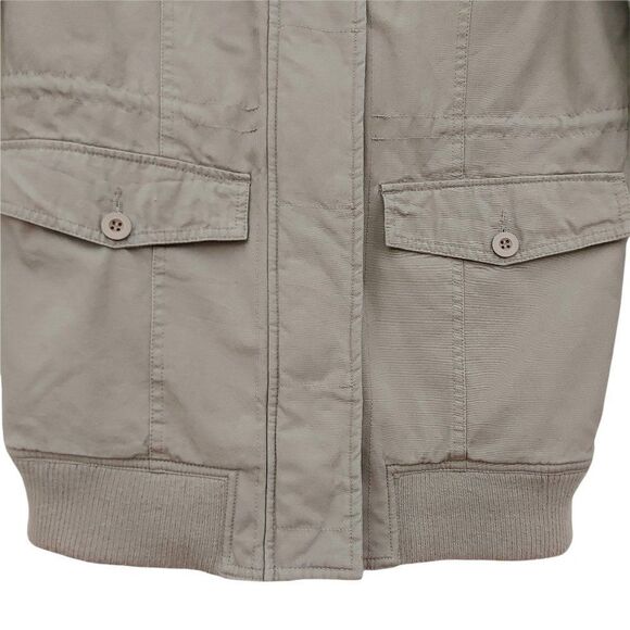 SWS Outerwear Longline Jacket Youth L Brown Insulated Full Zip Snap Winter - Picture 5 of 10